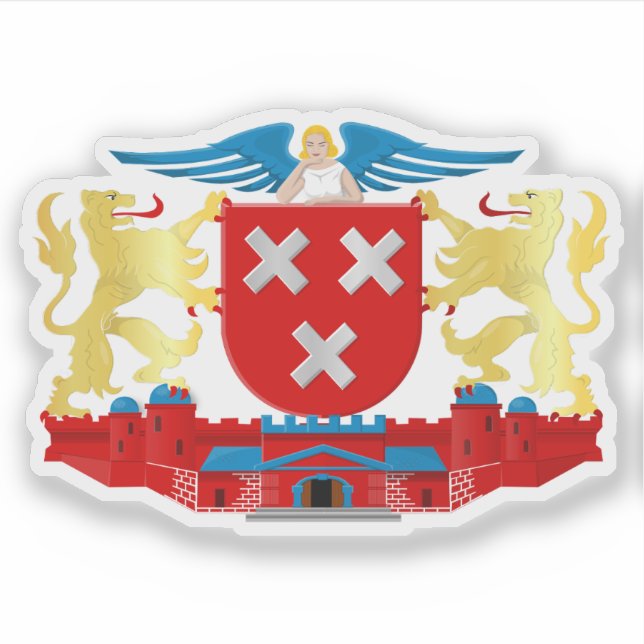 Pegatina Escudo de Breda (Países Bajos) (Anverso)