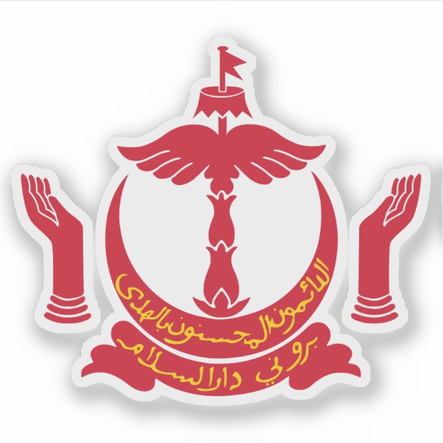 Pegatina Escudo de Brunei (Anverso)
