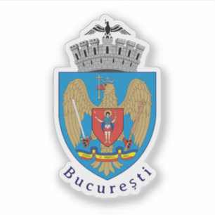 Pegatina Escudo de Bucarest, Rumania