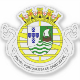 Pegatina Escudo de Cabo Verde portugués (1951-1975)