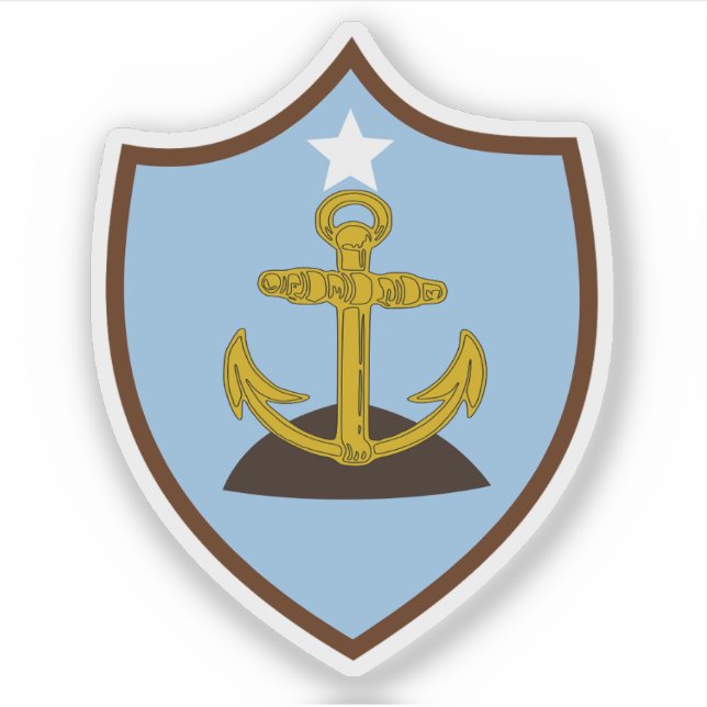 Pegatina Escudo de Caibarién, Cuba (Anverso)