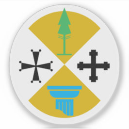 Pegatina Escudo de Calabria (Italia)