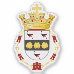 Pegatina Escudo de Carlos Casares partido, Argentina