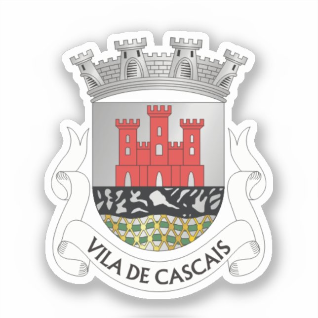 Pegatina Escudo de Cascais, Portugal (Anverso)