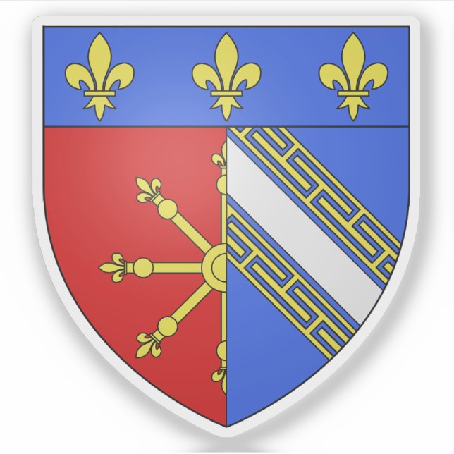 Pegatina Escudo de Chaumont, Haute-Marne, Grand Est (Anverso)