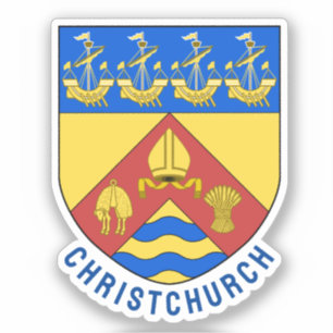 Pegatina Escudo de Christchurch, NZ