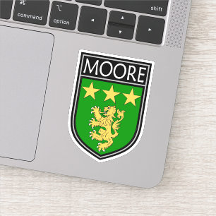 Pegatina Escudo de Clan Irlandés - Moore