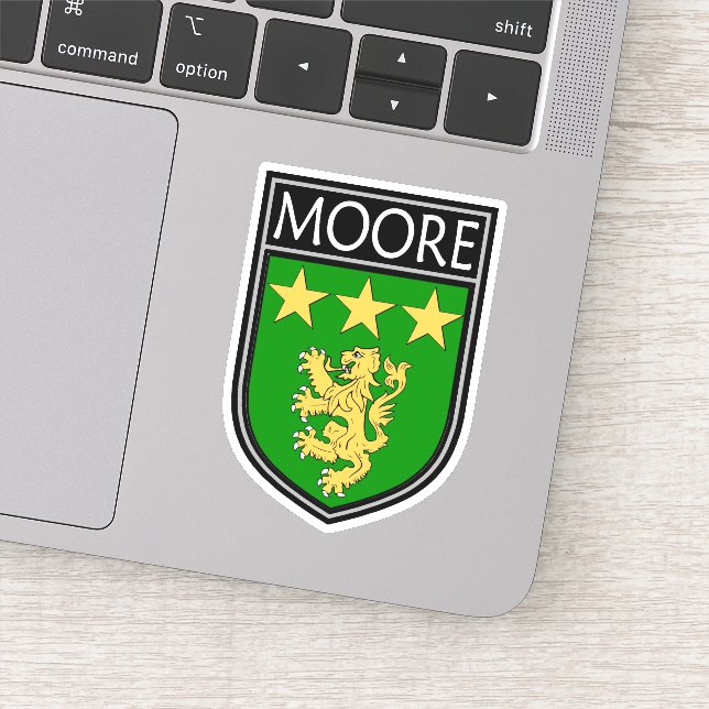 Pegatina Escudo de Clan Irlandés - Moore (Detalle)