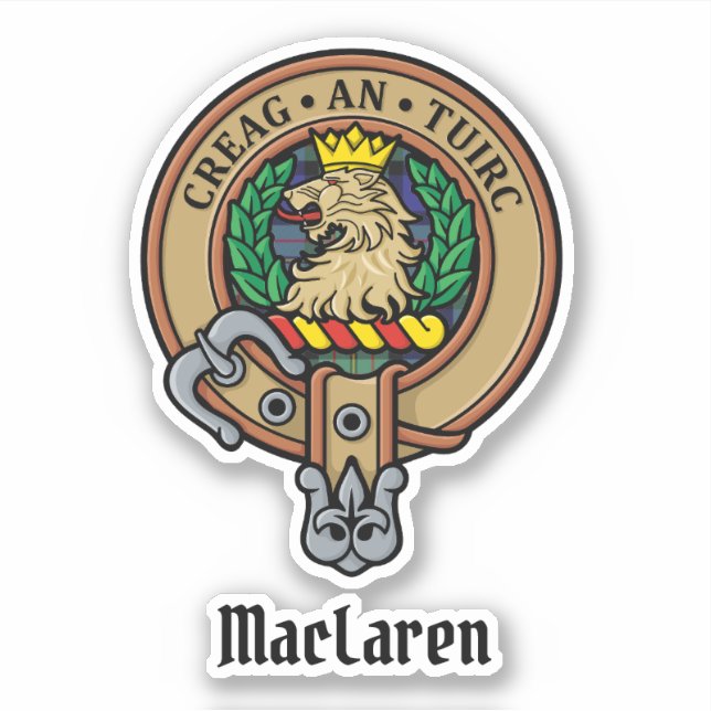 Pegatina Escudo de Clan MacLaren (Anverso)