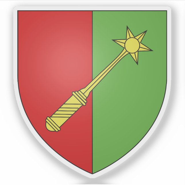Pegatina Escudo de Colmar, Alta Rhin (Anverso)