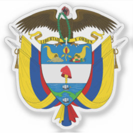 Pegatina Escudo de Colombia