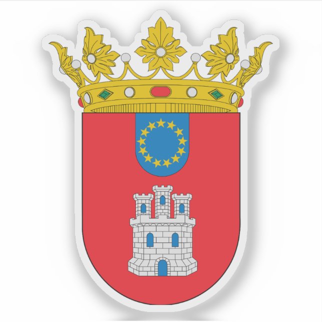Pegatina Escudo de Concepción de la Vega (Anverso)