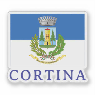 Pegatina Escudo de Cortina d'Ampezzo, ITALIA