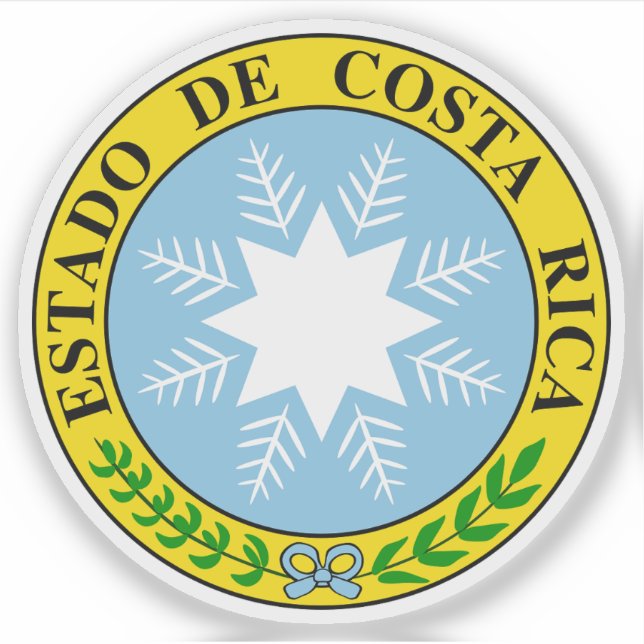 Pegatina Escudo de Costa Rica (1840-1842) (Anverso)