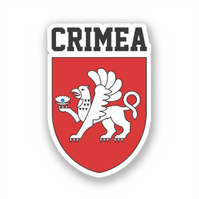 Pegatina Escudo de Crimea (Anverso)