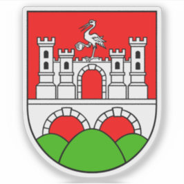 Pegatina Escudo de Daruvar, Croacia