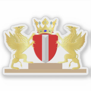 Pegatina Escudo de Dordrecht (Países Bajos)