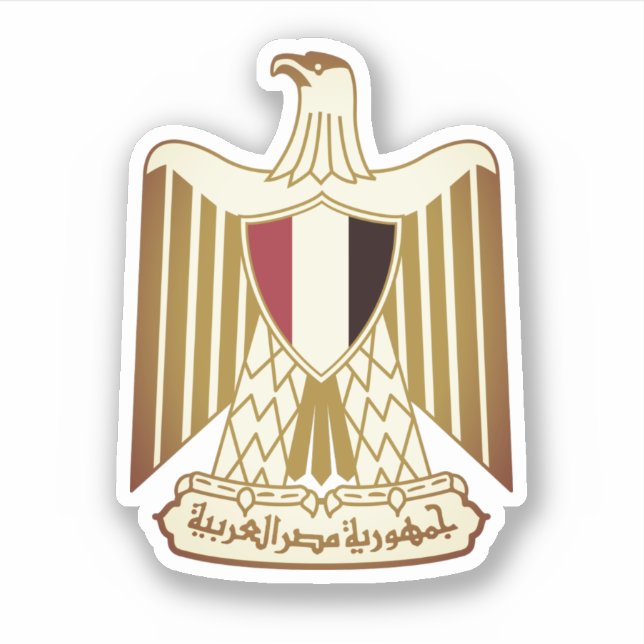 Pegatina Escudo de Egipto (Anverso)