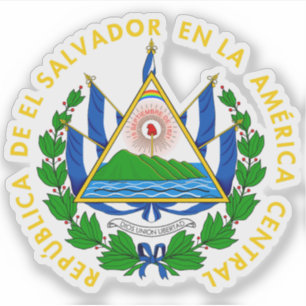 Pegatina Escudo de El Salvador