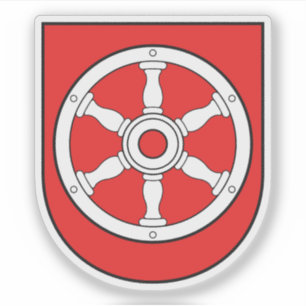 Pegatina Escudo de Erfurt, Alemania