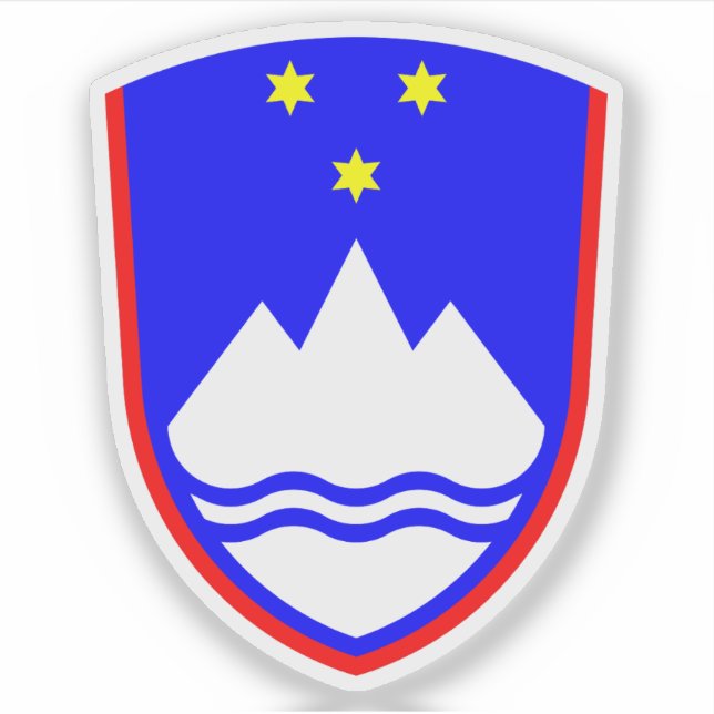 Pegatina Escudo de Eslovenia (Anverso)