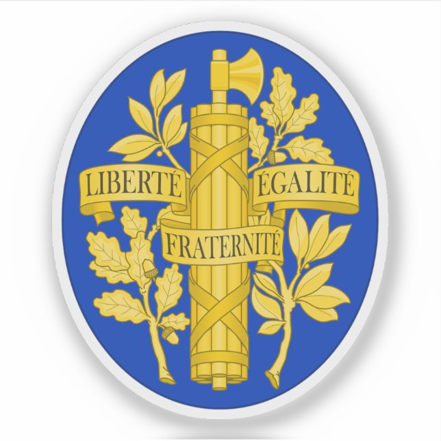 Pegatina Escudo de Francia (Anverso)