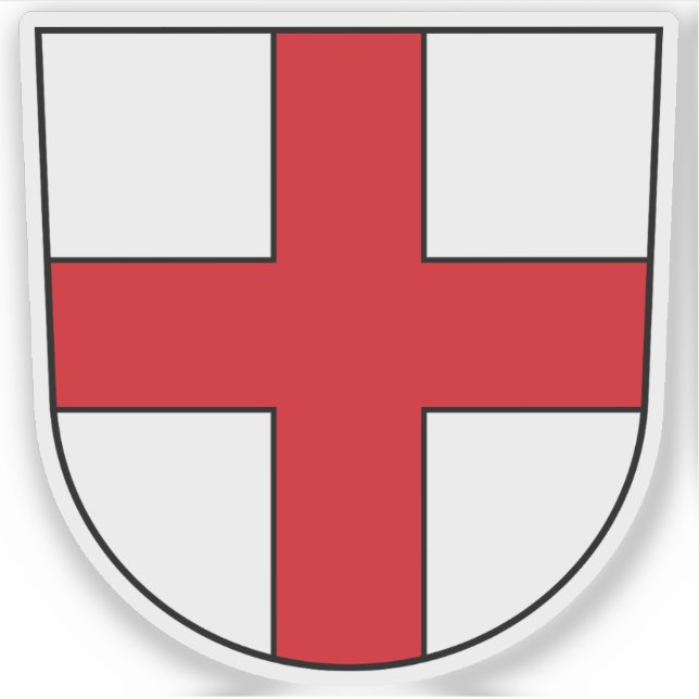 Pegatina Escudo de Freiburg im Breisgau, Alemania (Anverso)