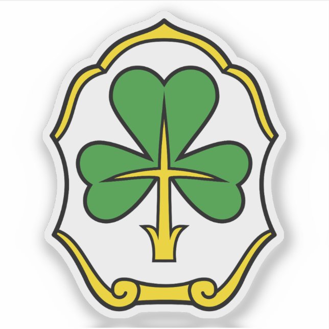 Pegatina Escudo de Fürth, Alemania (Anverso)