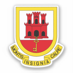 Pegatina Escudo de Gibraltar