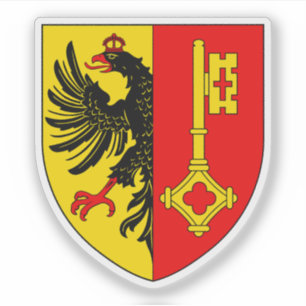 Pegatina Escudo de Ginebra (Suiza)