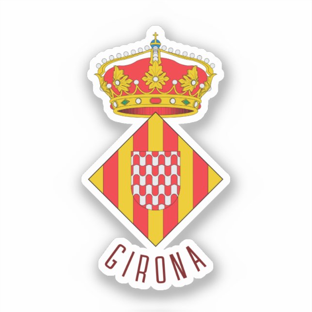 Pegatina Escudo de Girona (Anverso)