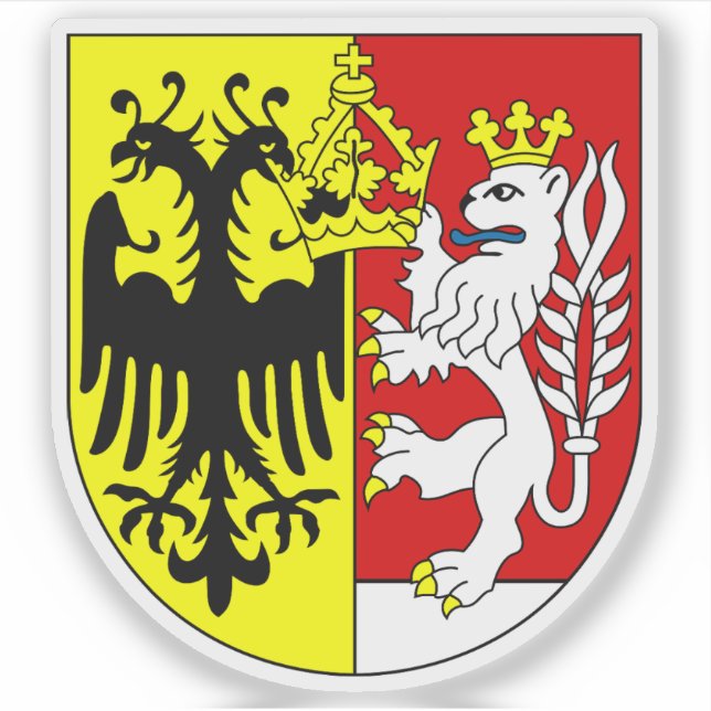 Pegatina Escudo de Görlitz, Alemania (Anverso)