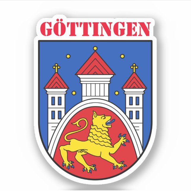 Pegatina Escudo de Göttingen (Alemania) (Anverso)