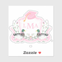 Escudo de Graduación en Monograma del Pato Mallard