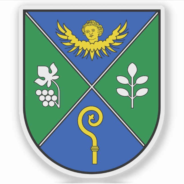 Pegatina Escudo de Gratwein-Straßengel, Austria (Anverso)