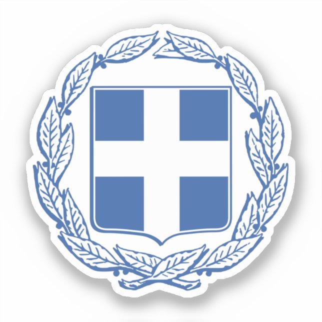 Pegatina Escudo de Grecia (Anverso)