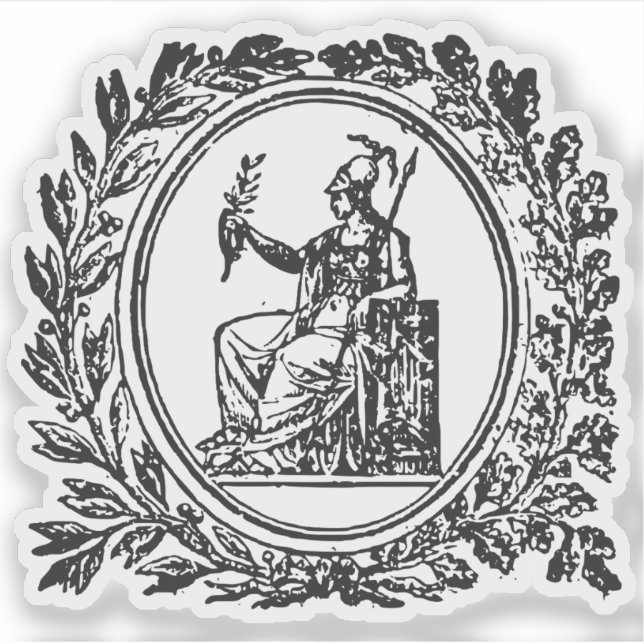 Pegatina Escudo de Grecia (1829) (Anverso)