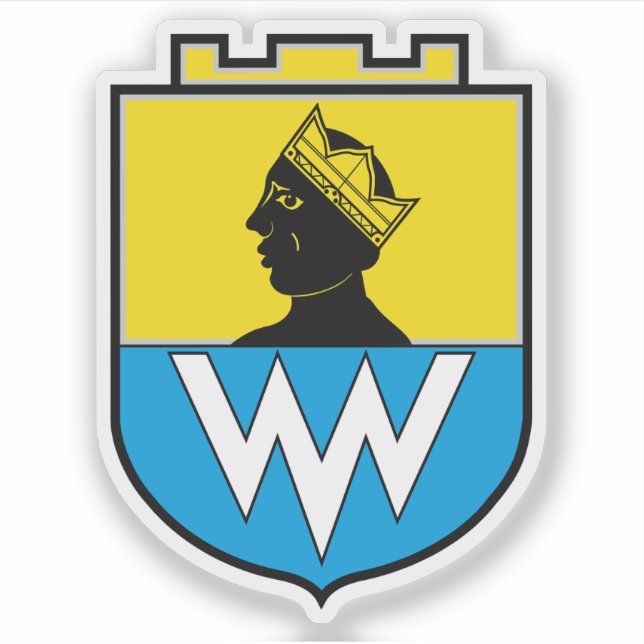 Pegatina Escudo de Groß-Enzersdorf, Austria (Anverso)