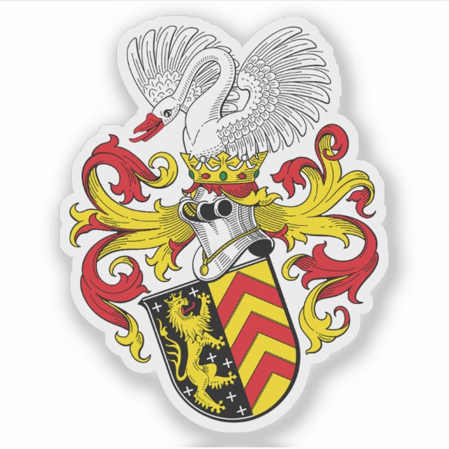 Pegatina Escudo de Hanau, Alemania (Anverso)