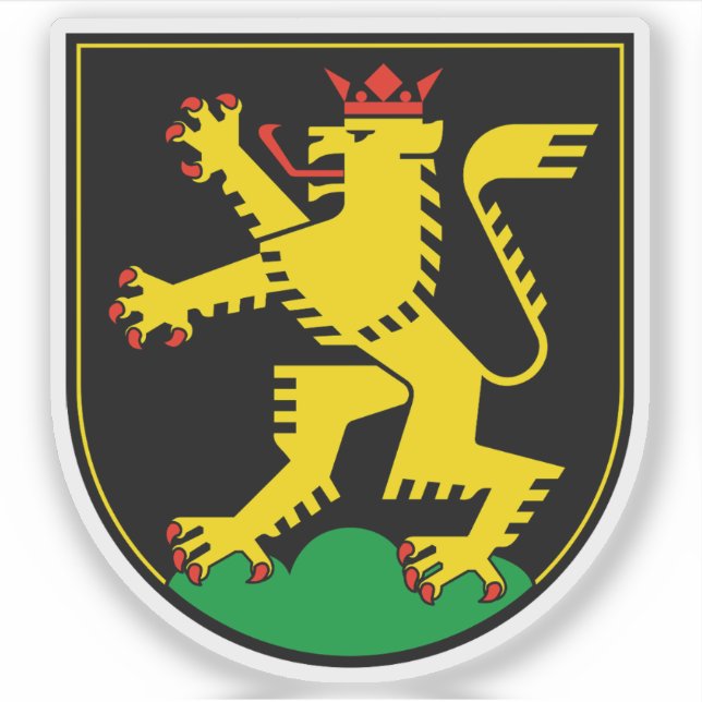 Pegatina Escudo de Heidelberg, Alemania (Anverso)