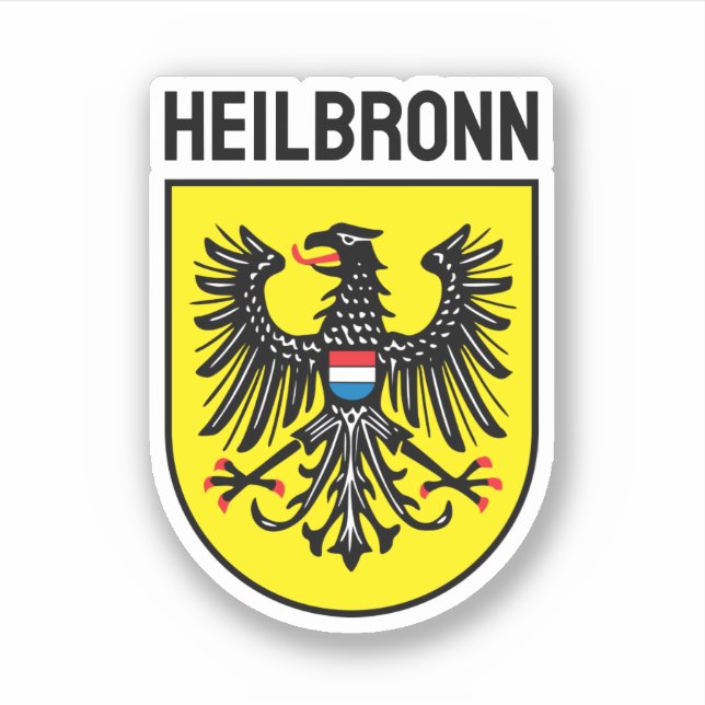 Pegatina Escudo de Heilbronn, Alemania (Anverso)