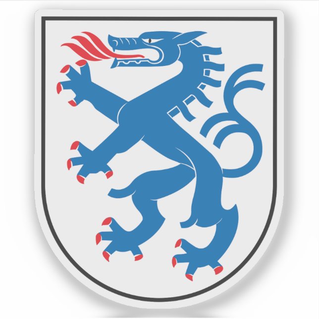 Pegatina Escudo de Ingolstadt, Alemania (Anverso)