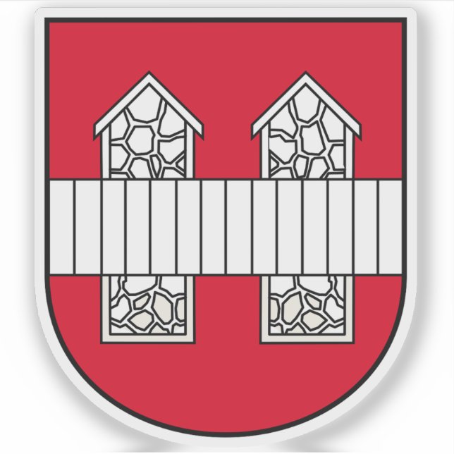 Pegatina Escudo de Innsbruck, Austria (Anverso)