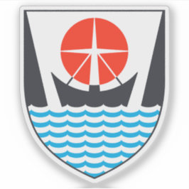 Pegatina Escudo de Ísafjarðarbær, Islandia