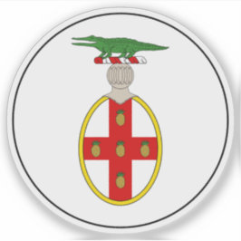 Pegatina Escudo de Jamaica (1875-1906)