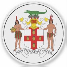 Pegatina Escudo de Jamaica (1957-1962)