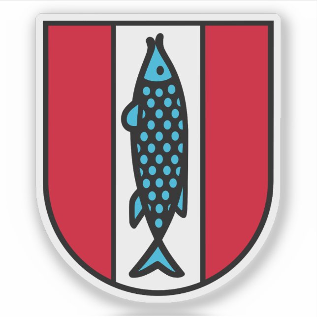 Pegatina Escudo de Kaiserslautern, Alemania (Anverso)