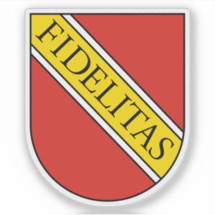 Pegatina Escudo de Karlsruhe, Alemania