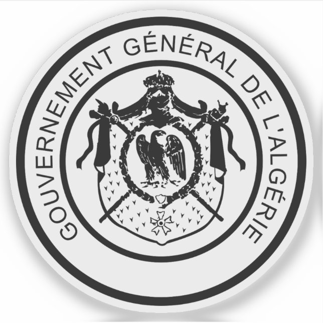 Pegatina Escudo de la Argelia francesa (Segundo Imperio, 18 (Anverso)