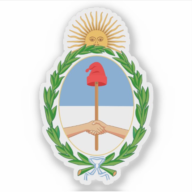 Pegatina Escudo de la Argentina (Anverso)